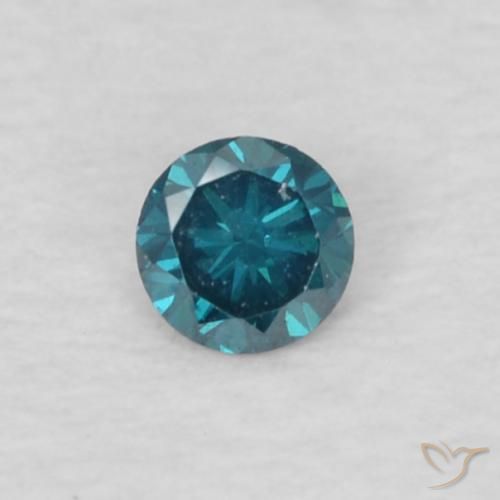 0.04ct Natürlicher Blau Diamant, Runden, VVS
