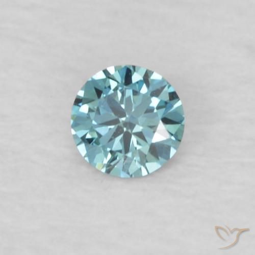 9,17 ctw natürlicher Blau Diamant, Runden, VVS