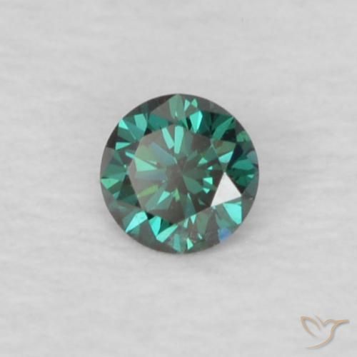9,17 ctw natürlicher Grün Diamant, Runden, VVS