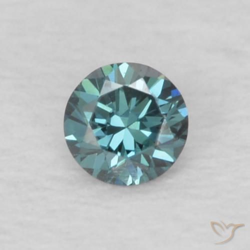 0.05ct Natürlicher Blau Diamant, Runden, VVS