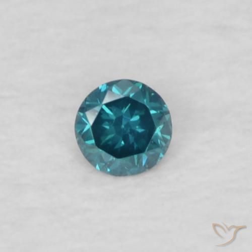 0.03ct Natürlicher Blau Diamant, Runden, VVS