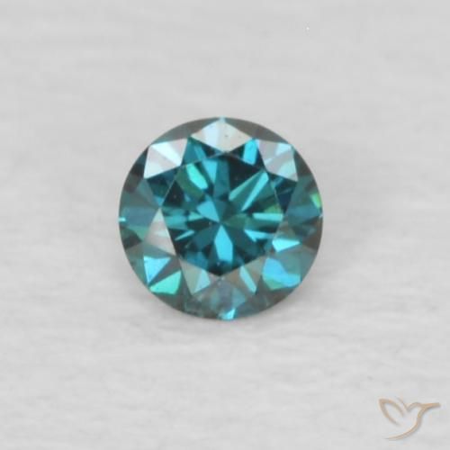 0.04ct Natürlicher Blau Diamant, Runden, VVS