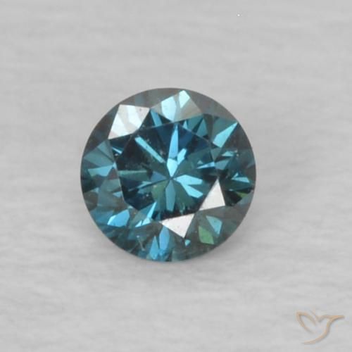 9,17 ctw natürlicher Blau Diamant, Rund Schliff, VVS