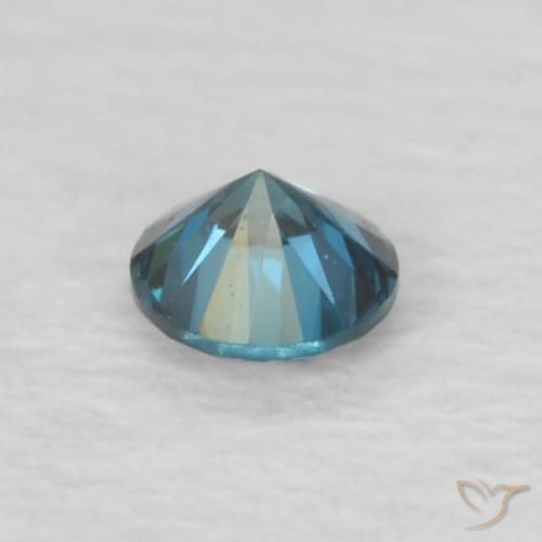 9,17 ctw natürlicher Blau Diamant, Rund Schliff, VVS