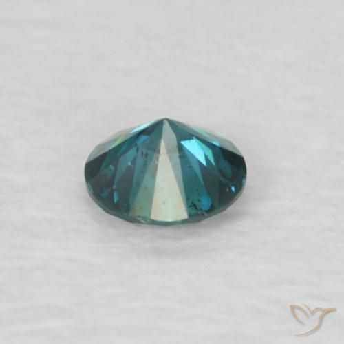 0,05 ctw natürlicher blauer Diamant, Rundschliff, VVS