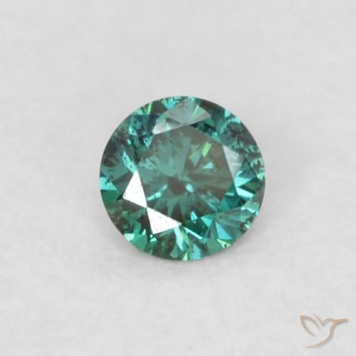 0.03ct Natürlicher Grün Diamant, Runden, VVS-VS