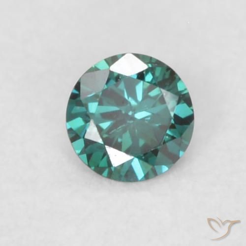 0.06ct Natürlicher Grün Diamant, Runden, VVS-VS