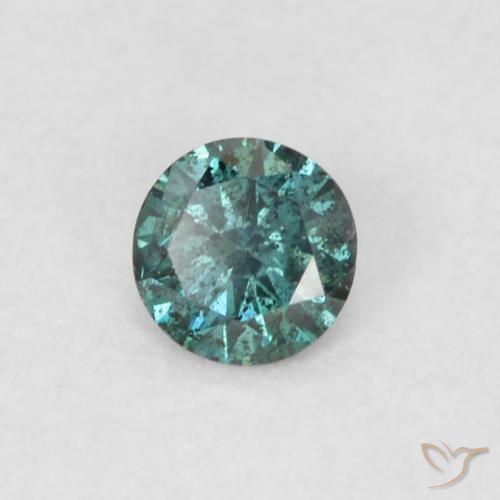 0.08ct Natürlicher Grün Diamant, Runden, VVS-VS