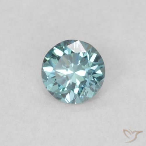 9,17 ctw natürlicher Blau Diamant, Runden, VVS-VS