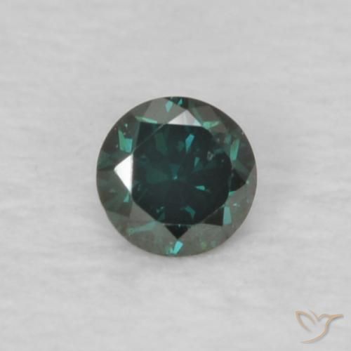 0.05ct Natürlicher Grün Diamant, Runden, VVS