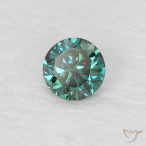 9,17 ctw natürlicher Grün Diamant, Runden, VVS