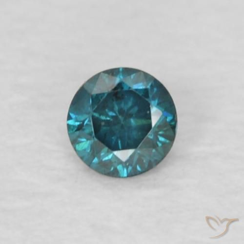 0.04ct Natürlicher Blau Diamant, Runden, VVS
