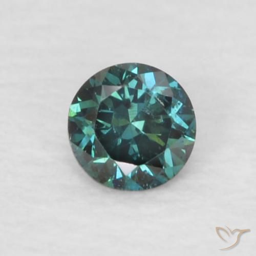 0.06ct Natürlicher Grün Diamant, Runden, VVS-VS