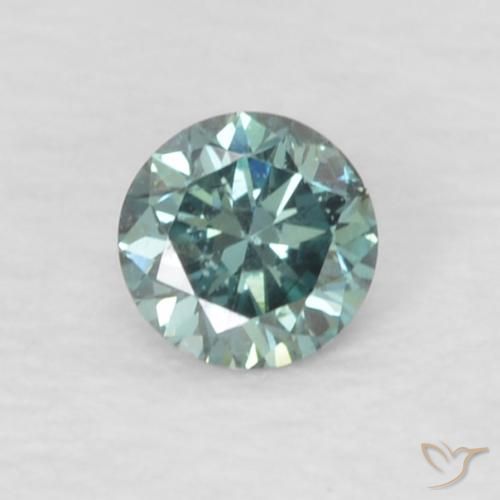 0.06ct Natürlicher Grün Diamant, Runden, VVS-VS