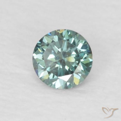 9,17 ctw natürlicher Grün Diamant, Runden, VVS-VS