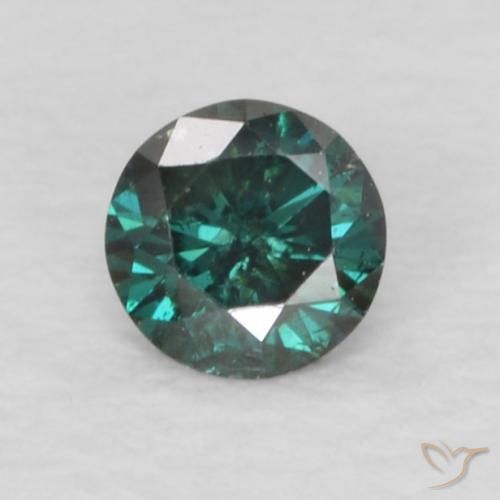 0.08ct Natürlicher Grün Diamant, Runden, VVS-VS