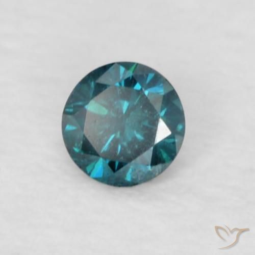 9,17 ctw natürlicher Blau Diamant, Runden, VVS-VS