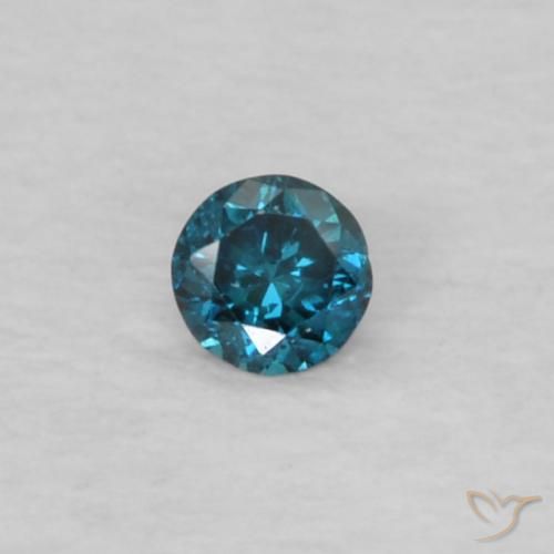 0.03ct Natürlicher Blau Diamant, Runden, VVS-VS