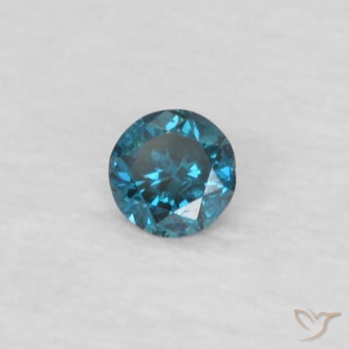 9,17 ctw natürlicher Blau Diamant, Runden, VVS-VS