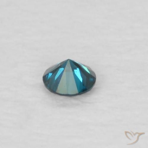 9,17 ctw natürlicher Blau Diamant, Runden, VVS-VS