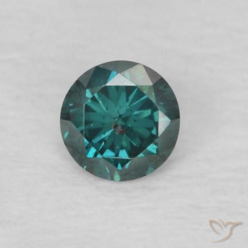 0.11ct Natürlicher Grün Diamant, Runden, VS