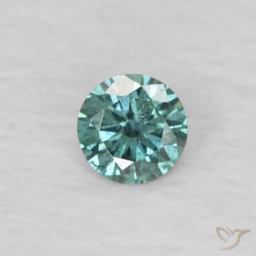 9,17 ctw natürlicher Grün Diamant, Runden, VS