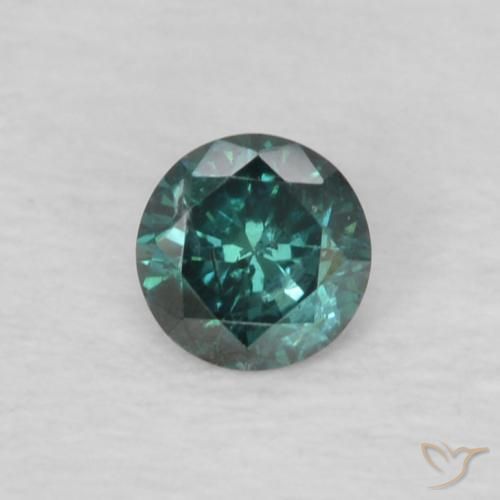 0.09ct Natürlicher Grün Diamant, Runden, VS