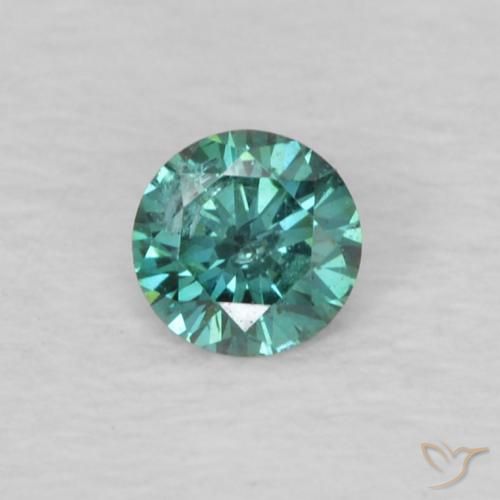 0.07ct Natürlicher Grün Diamant, Runden, VS