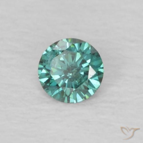 9,17 ctw natürlicher Grün Diamant, Runden, VS