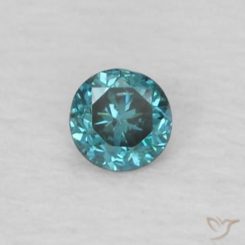 0.04ct Natürlicher Blau Diamant, Runden, VS