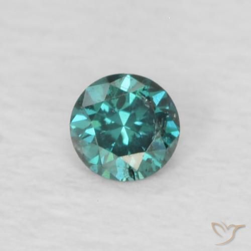 0.03ct Natürlicher Grün Diamant, Runden, VS
