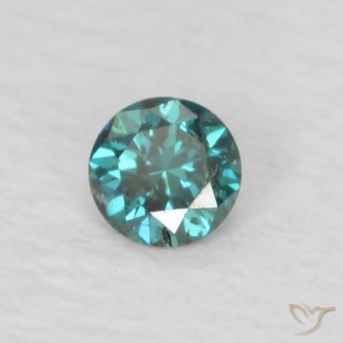 9,17 ctw natürlicher Grün Diamant, Runden, VS