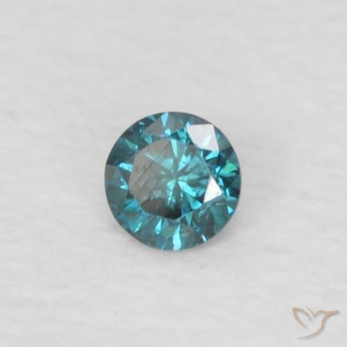 9,17 ctw natürlicher Blau Diamant, Runden, VS