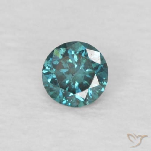 9,17 ctw natürlicher Blau Diamant, Runden, VS