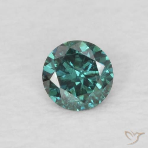 0.05ct Natürlicher Grün Diamant, Runden, VS