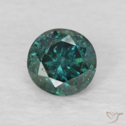0.08ct Natürlicher Grün Diamant, Runden, VS