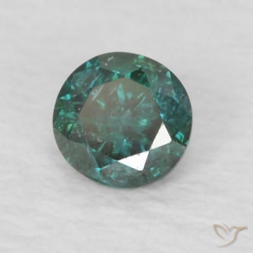 9,17 ctw natürlicher Grün Diamant, Runden, VS