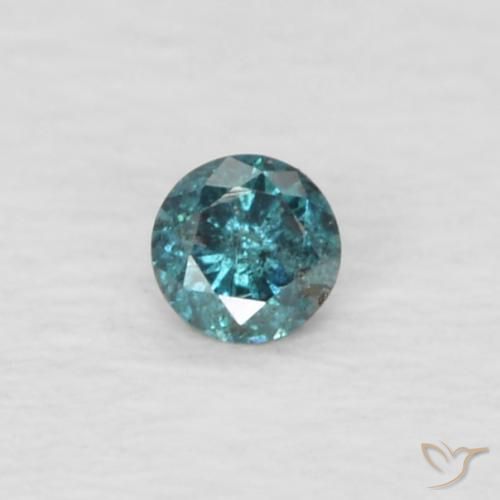 0.03ct Natürlicher Grün Diamant, Runden, VVS-VS