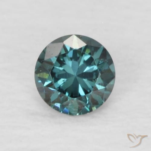 0.08ct Natürlicher Grün Diamant, Runden, VVS-VS