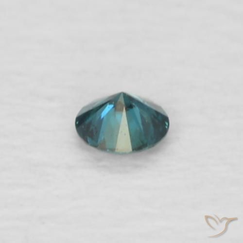 0,03 ctw natürlicher blauer Diamant, Rundschliff, VVS-VS