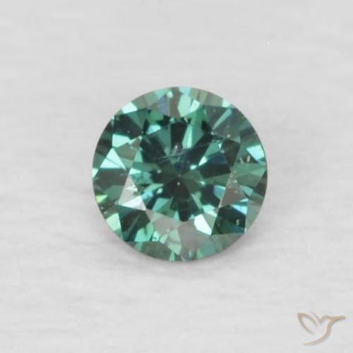 0.05ct Natürlicher Grün Diamant, Runden, VVS-VS