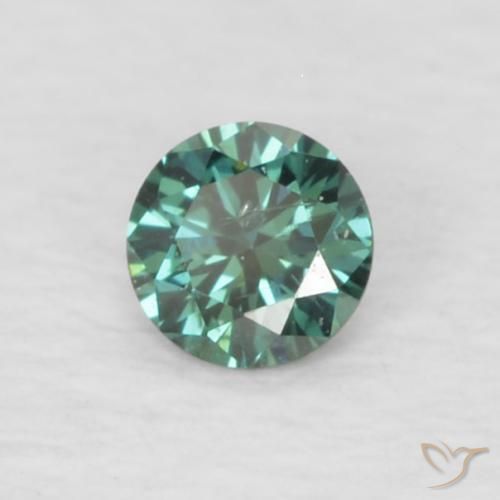 9,17 ctw natürlicher Grün Diamant, Runden, VVS-VS