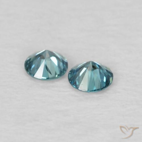 0,09 ct natürliche blauer Diamant-Edelsteine, Rundschliff, VVS