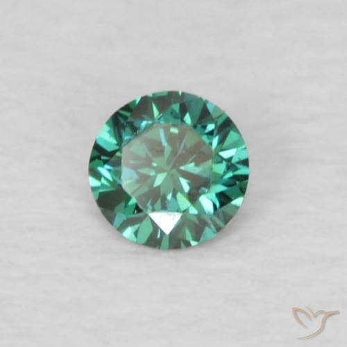 9,17 ctw natürlicher Grün Diamant, Runden, VVS