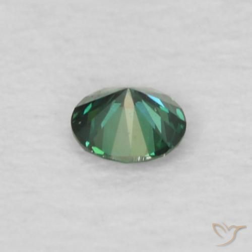 9,17 ctw natürlicher Grün Diamant, Runden, VVS