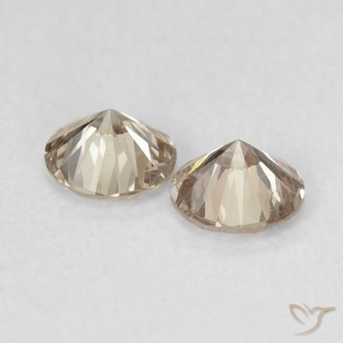 0.56 ct natürliche hellbraun Diamant-Edelsteine, Runden, VS-SI