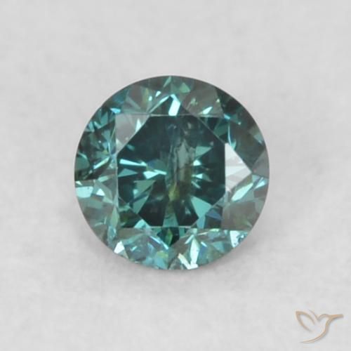 0.06ct Natürlicher Grün Diamant, Runden, SI