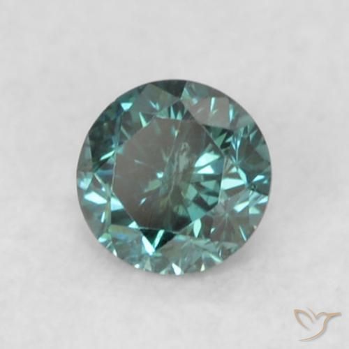 9,17 ctw natürlicher Grün Diamant, Runden, SI