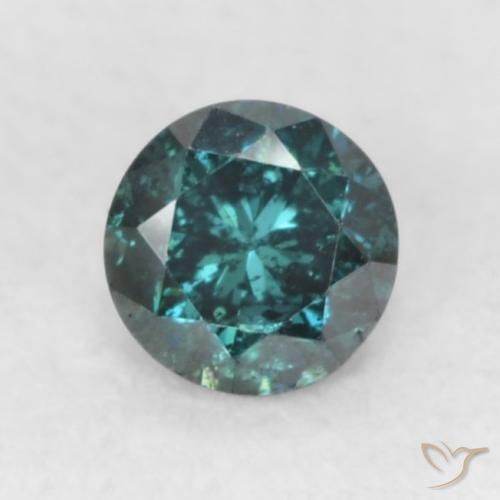 0.12ct Natürlicher Blau Diamant, Runden, SI
