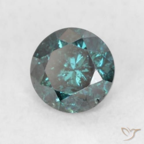 9,17 ctw natürlicher Blau Diamant, Runden, SI